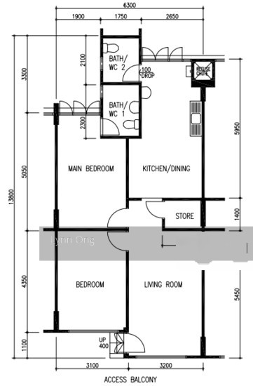 Blk 434 Tampines Street 43 (Tampines), HDB 3 Rooms #136326262